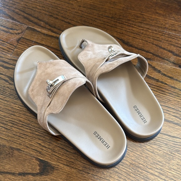Hermès Kelly Empire Suede Slides Size 41 - Picture 6 of 10